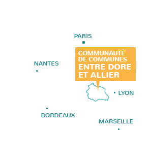 Carte interactive du territoire Entre Dore et Allier