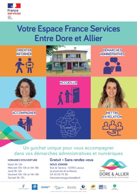 Nouveau : un espace France Services Entre Dore et Allier