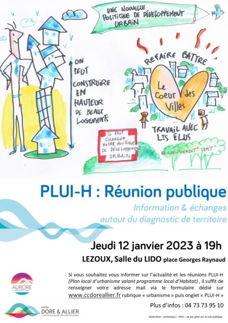 Save the date –  Plui-h : Réunion publique spéciale diagnostic le 12 janvier 2023 à 19h