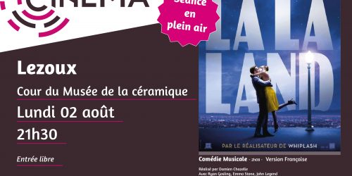 Ciné de plein air : Lalaland le 2 août