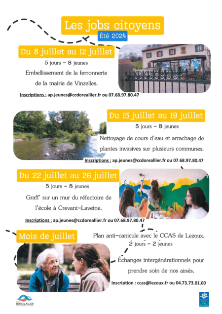Nouveau ! Les jobs citoyens