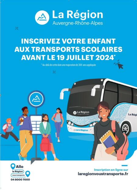 Inscriptions Transport scolaire 2024-2025