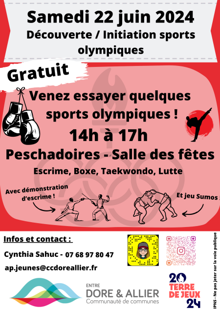 Terre de jeux 2024 : Prochain rendez-vous le 22 juin à la découverte des sports olympiques