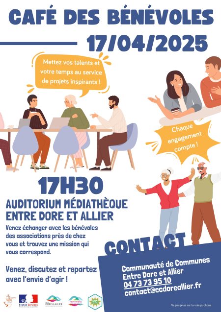 Envie d’agir : participez au café des bénévoles
