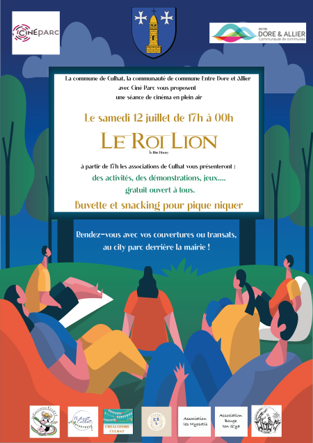 Ciné en plein air à Culhat  samedi 12 juillet