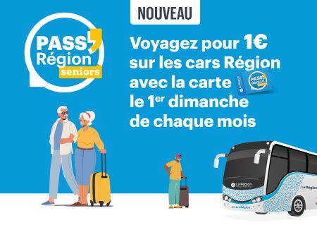 Avec la carte Pass seniors : voyagez pour 1€  tous les 1ers dimanches du mois
