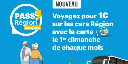 Avec la carte Pass seniors : voyagez pour 1€  tous les 1ers dimanches du mois