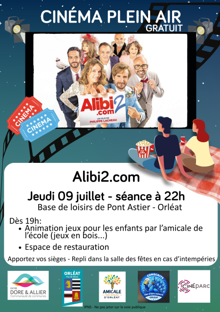 Ciné de plein air gratuit sur la Com Com