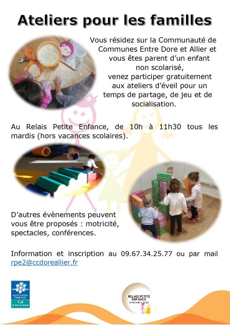 Des ateliers d&rsquo;éveil pour les tout-petits et leur famille